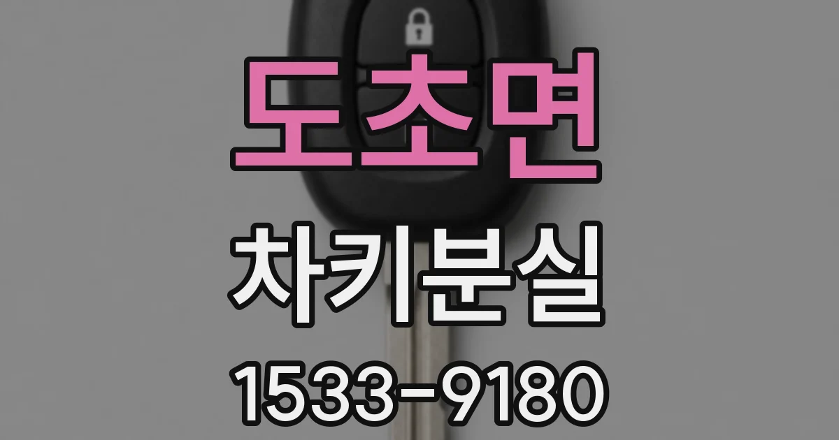 도초면 차키분실