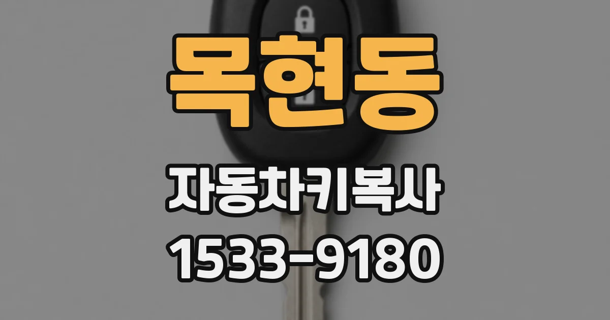 목현동 자동차키복사
