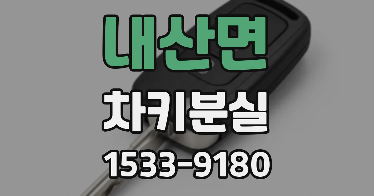 내산면 차키분실
