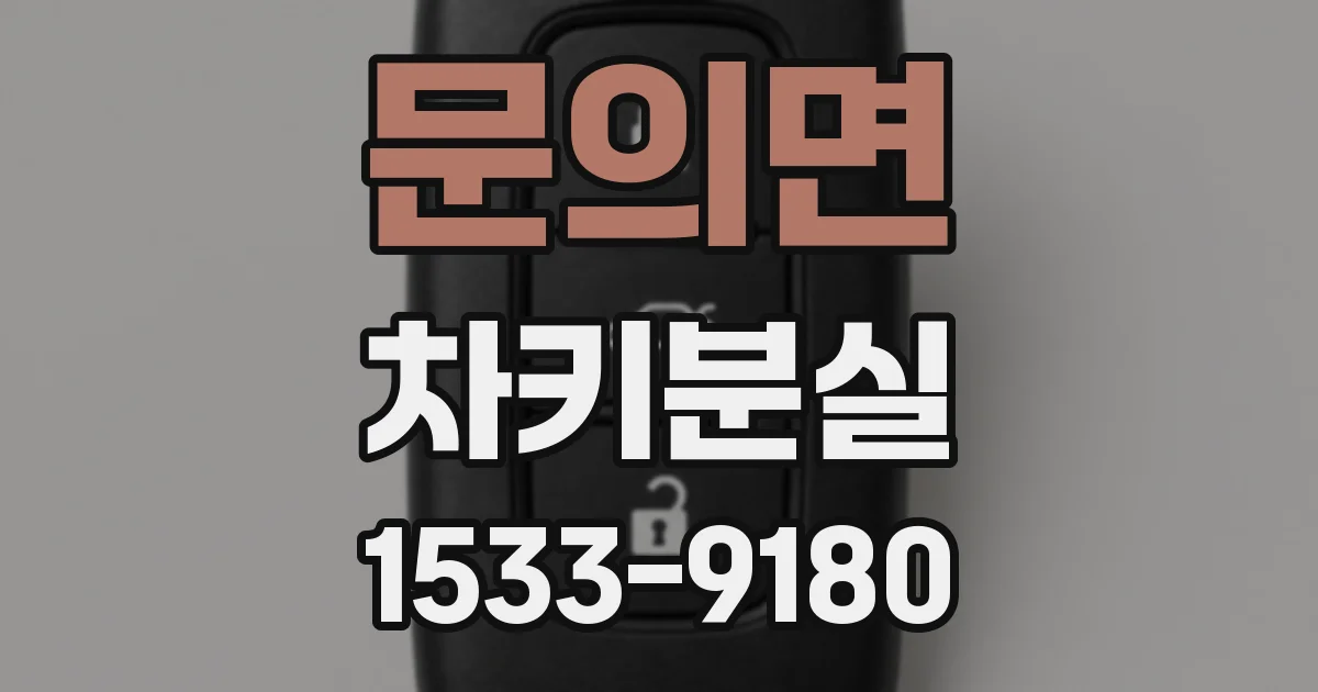 문의면 차키분실
