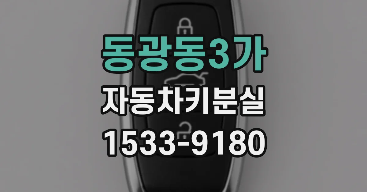 동광동3가 자동차키분실