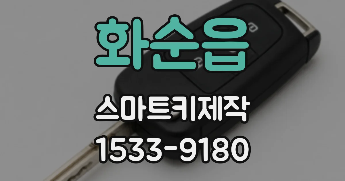 화순읍 스마트키제작