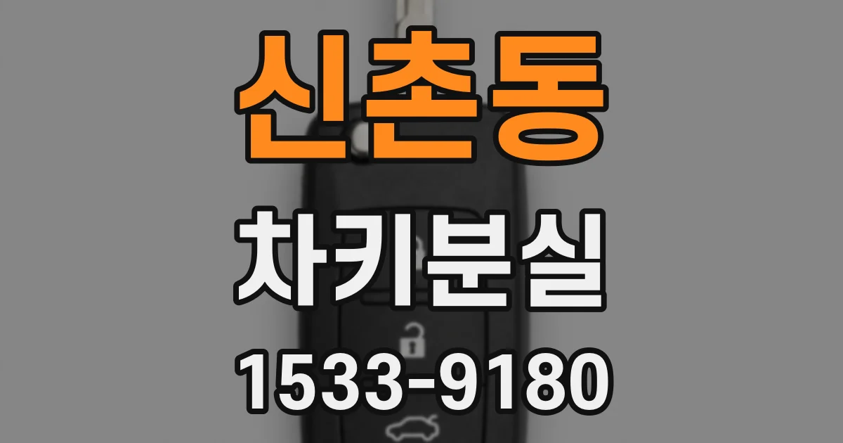 신촌동 차키분실