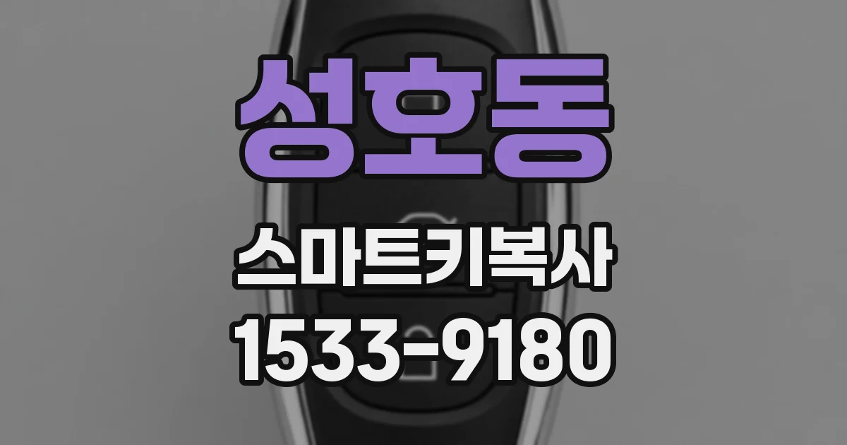 성호동 스마트키복사