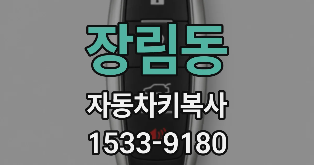 장림동 자동차키복사