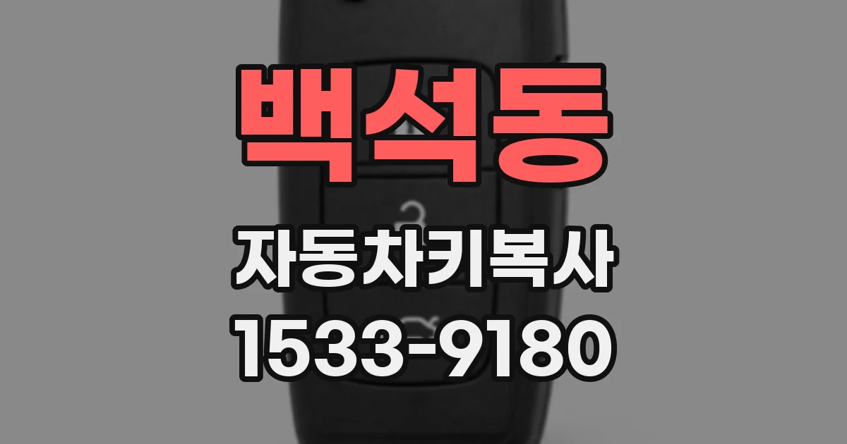백석동 자동차키복사