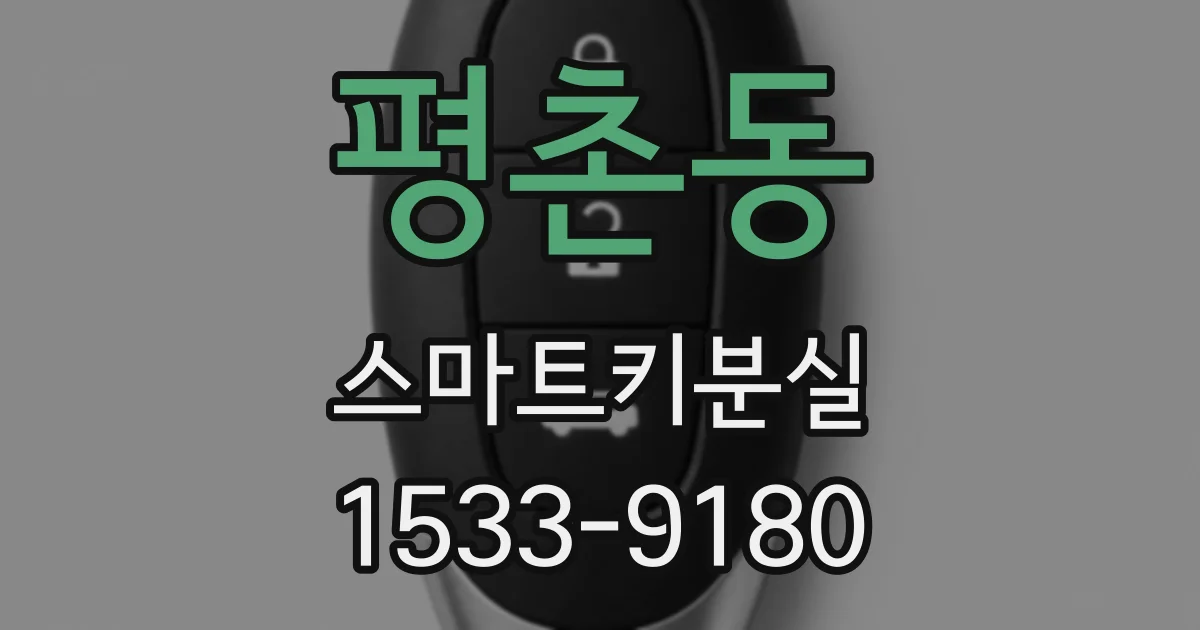 평촌동 스마트키분실