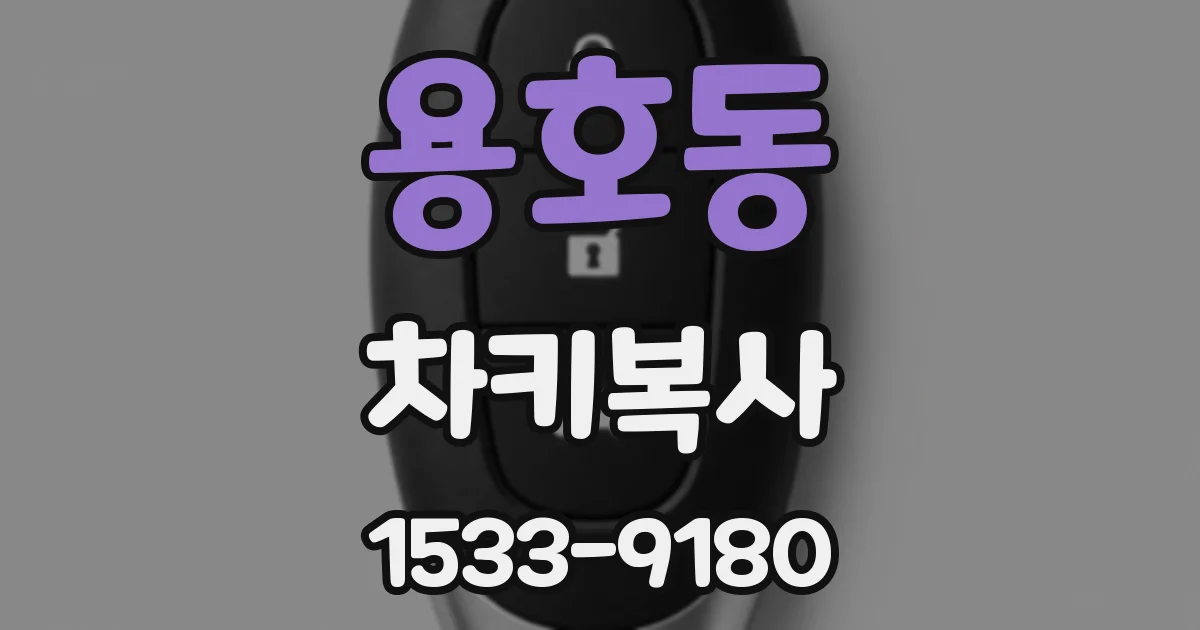 용호동 차키복사