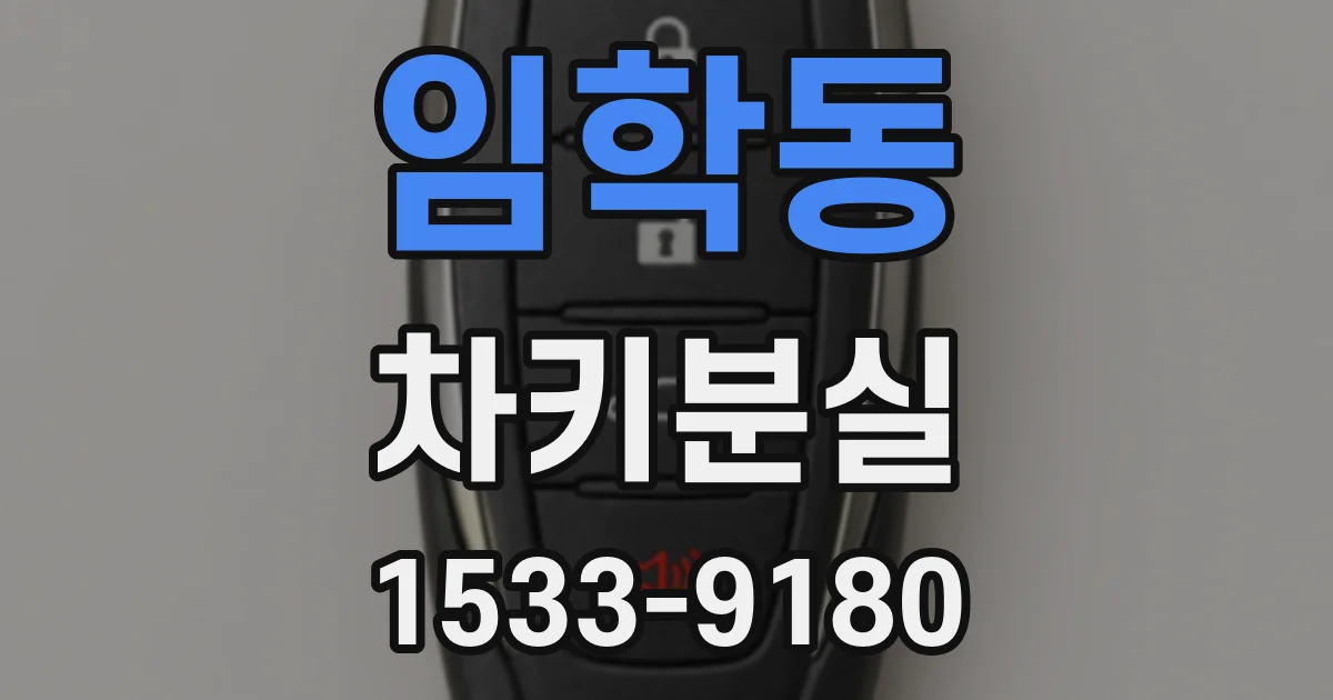 임학동 차키분실