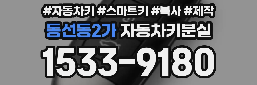 동선동2가 자동차키분실