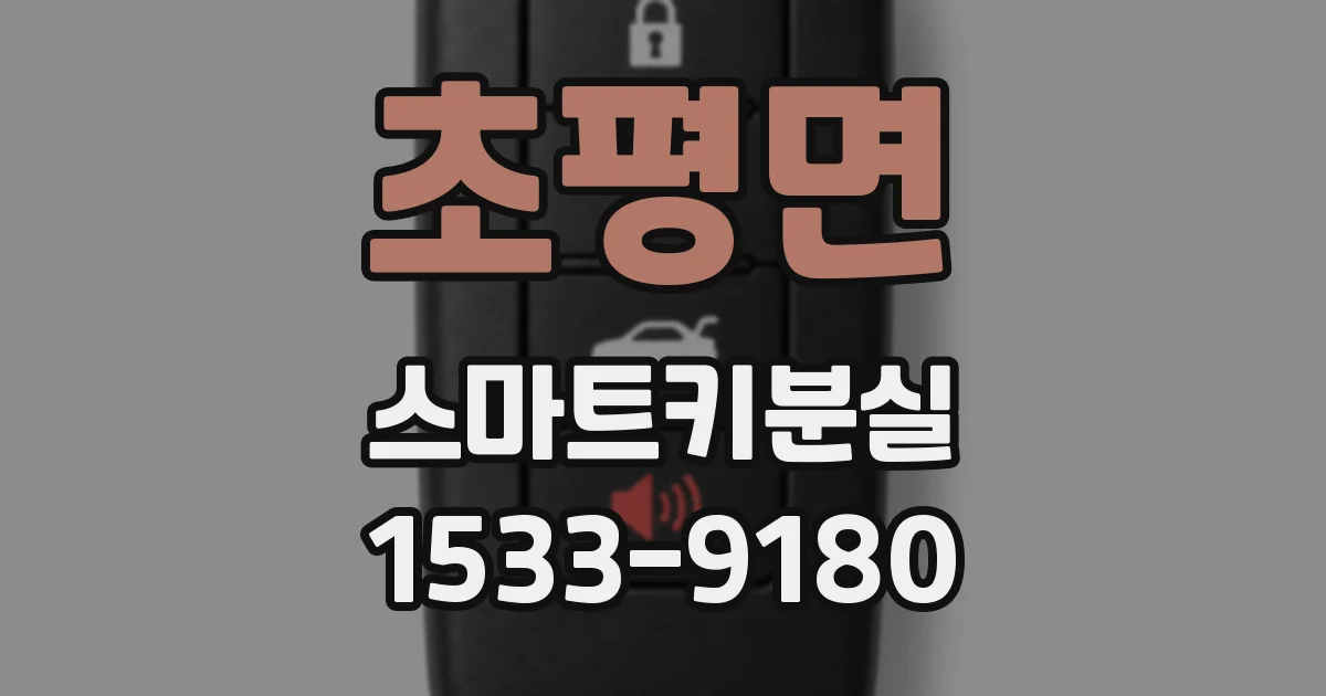 초평면 스마트키분실