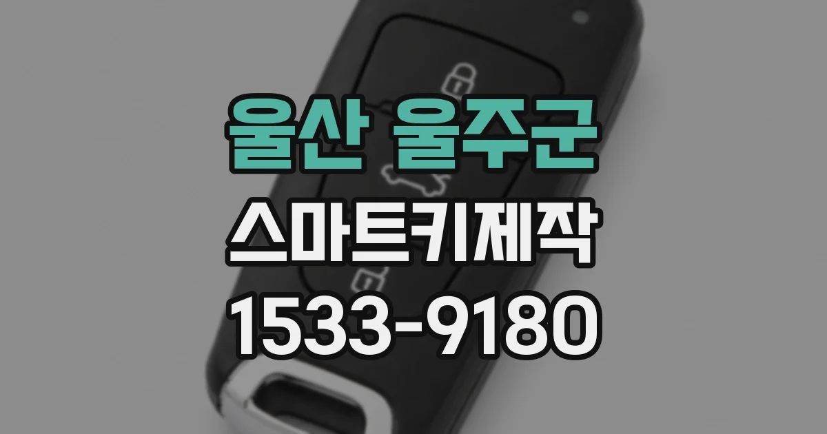 울산 울주군 스마트키제작
