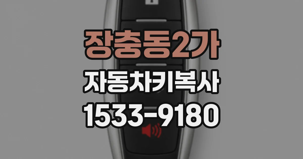 장충동2가 자동차키복사