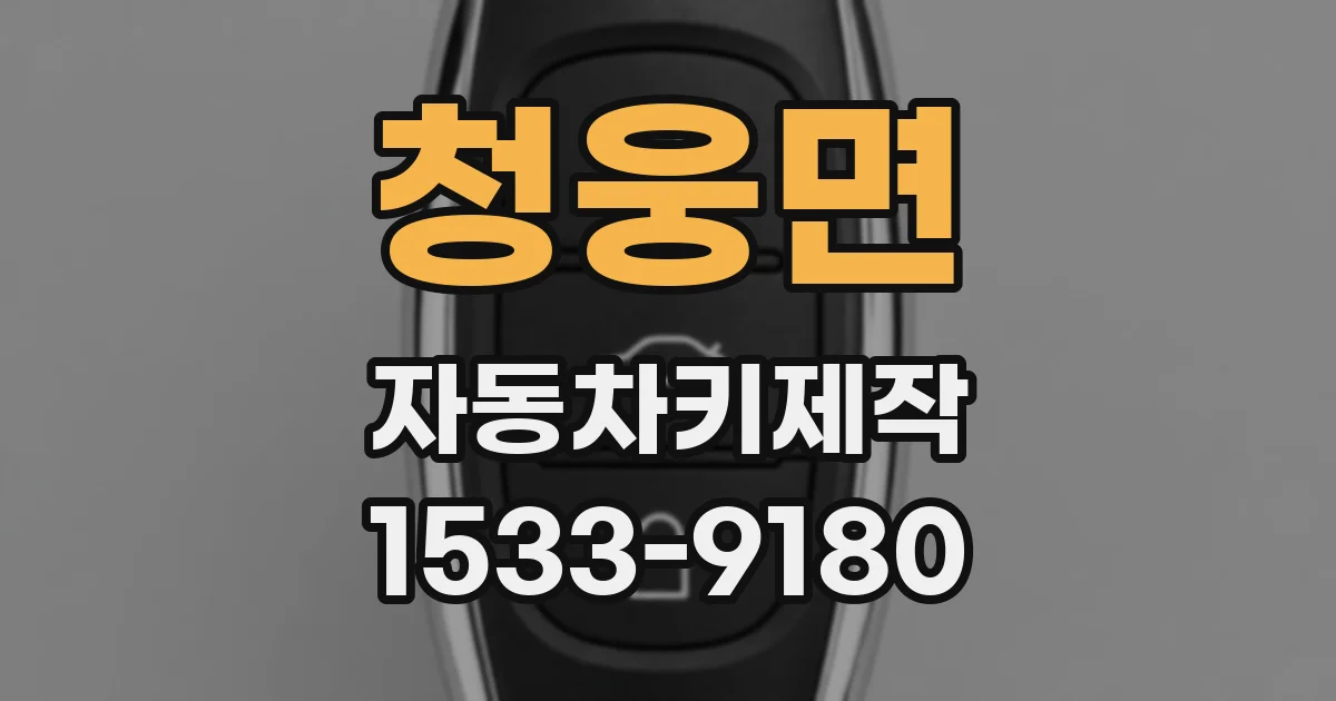 청웅면 자동차키제작