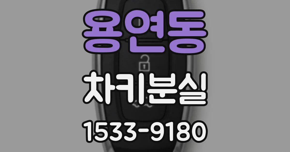 용연동 차키분실