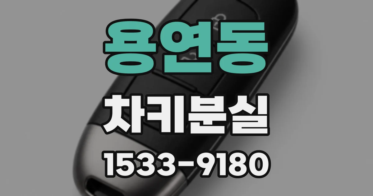용연동 차키분실