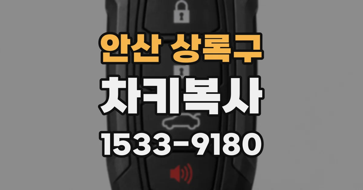 안산 상록구 차키복사