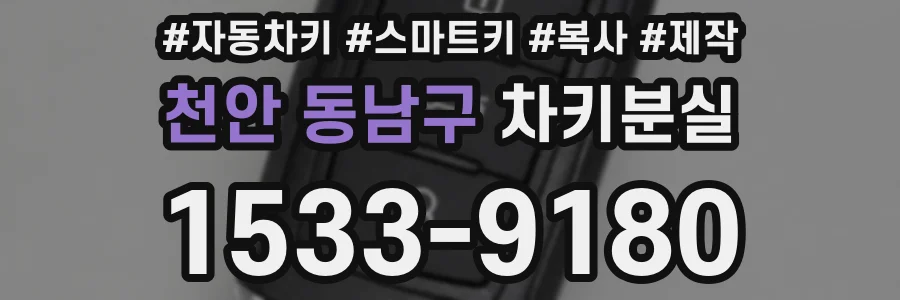 천안 동남구 차키분실