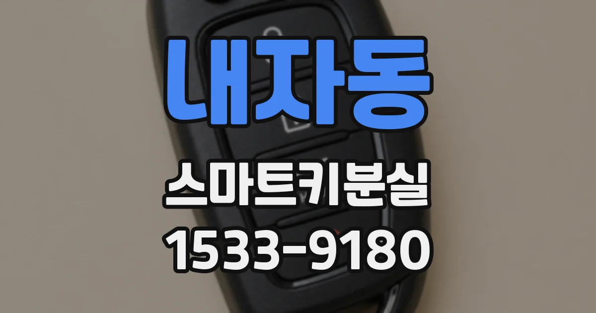 내자동 스마트키분실
