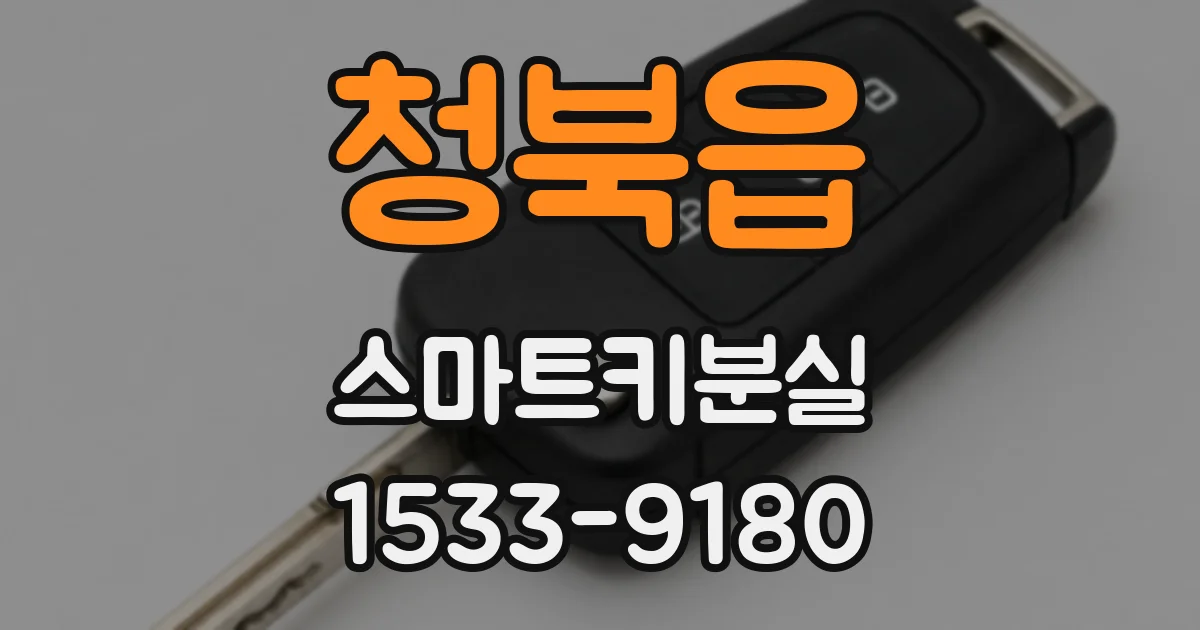 청북읍 스마트키분실