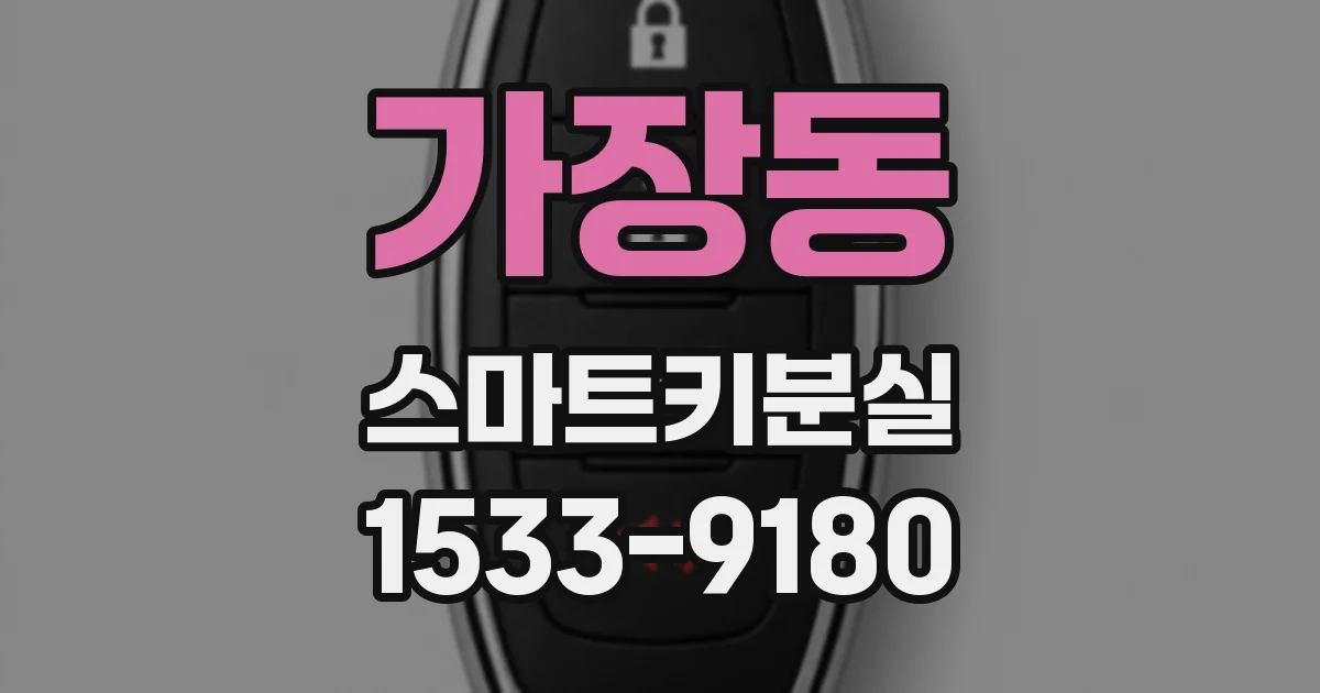 가장동 스마트키분실