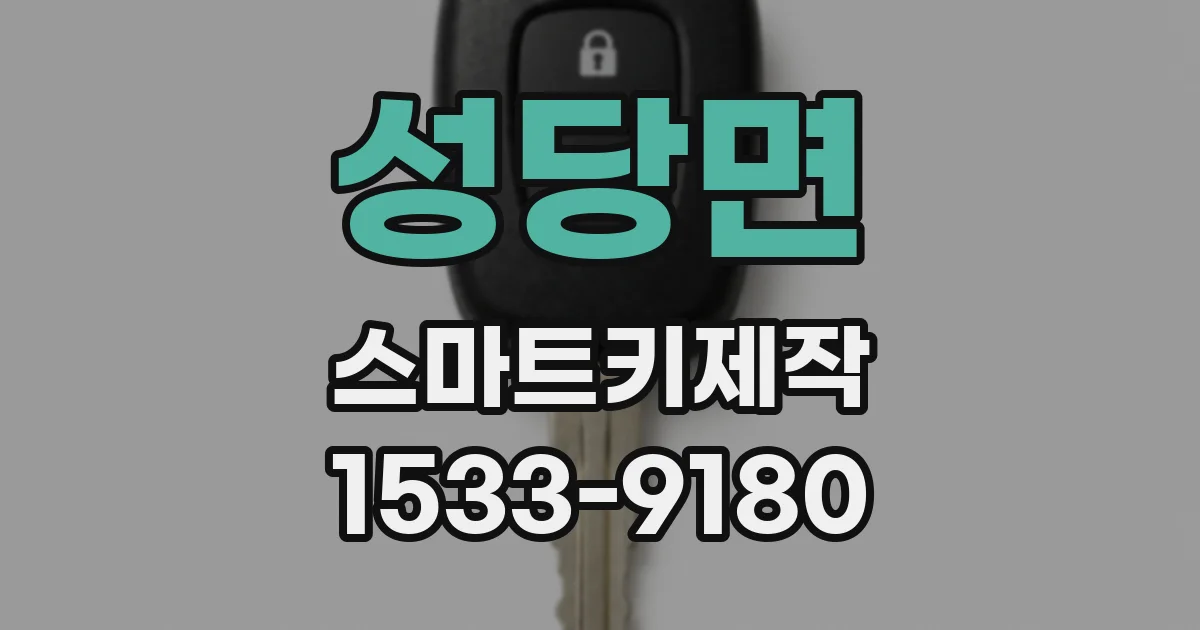성당면 스마트키제작