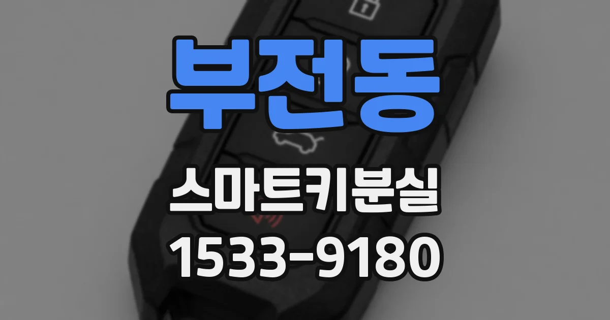부전동 스마트키분실