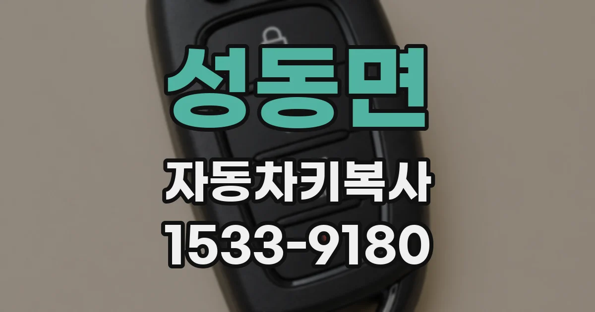 성동면 자동차키복사