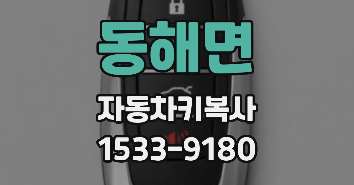동해면 자동차키복사