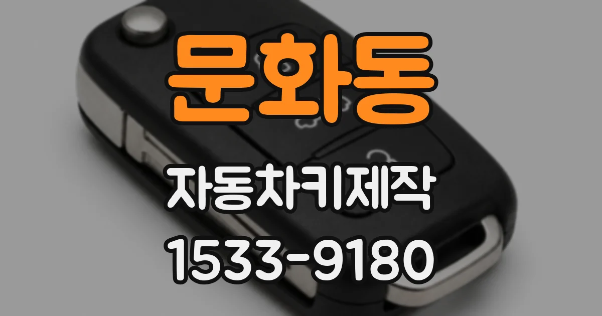 문화동 자동차키제작