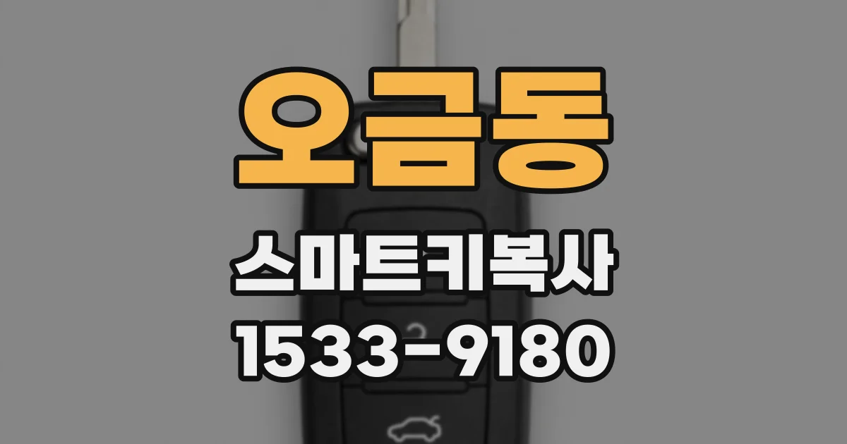 오금동 스마트키복사