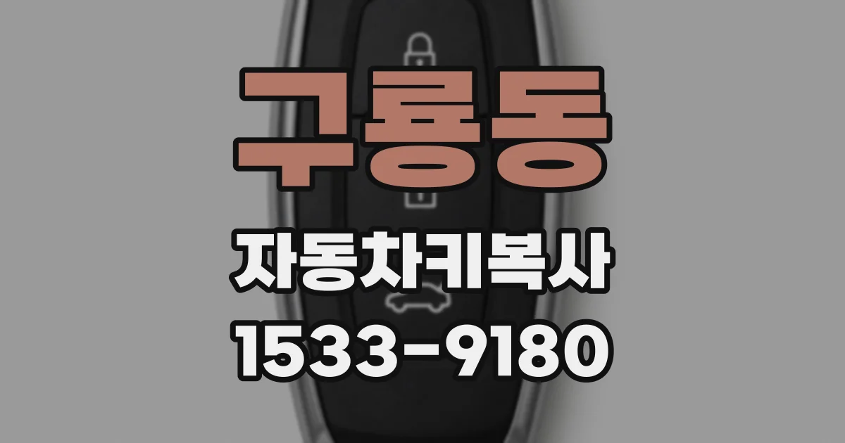 구룡동 자동차키복사