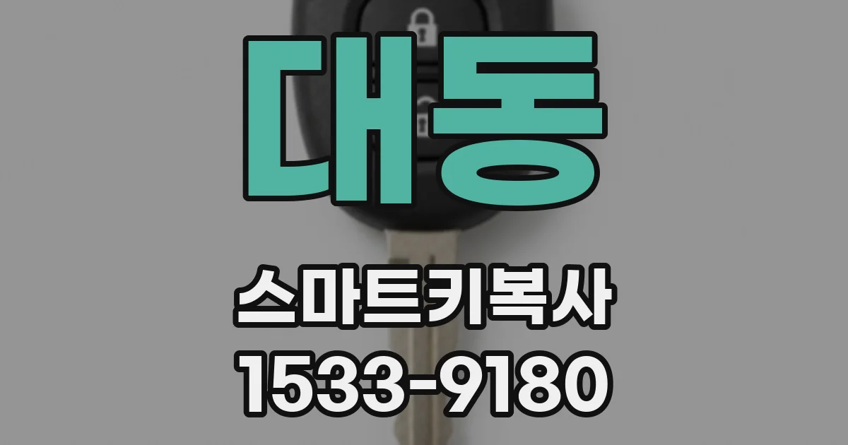 대동 스마트키복사