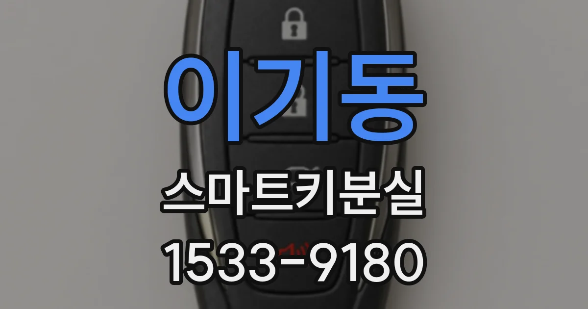 이기동 스마트키분실
