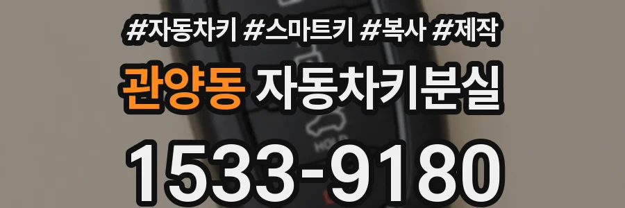 관양동 자동차키분실