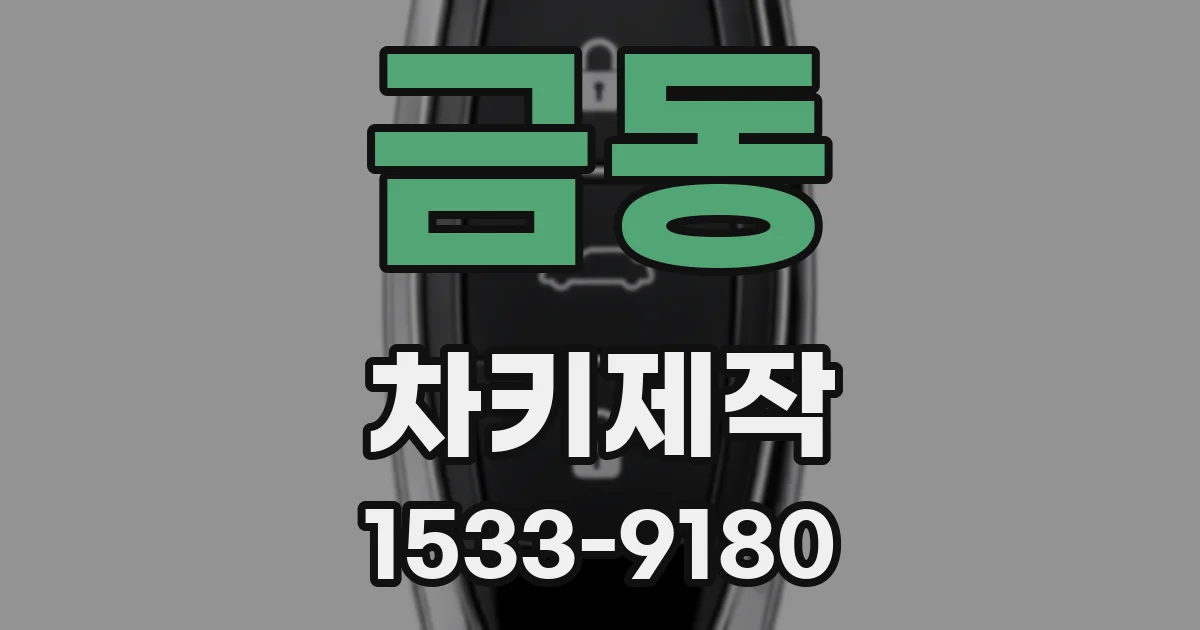 금동 차키제작