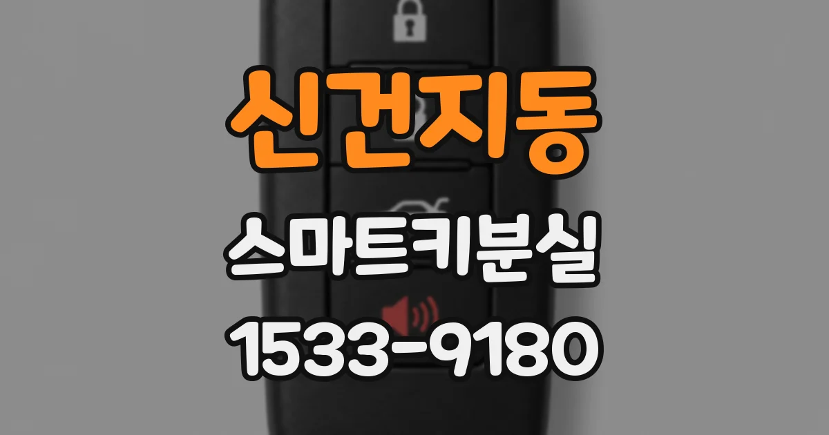 신건지동 스마트키분실