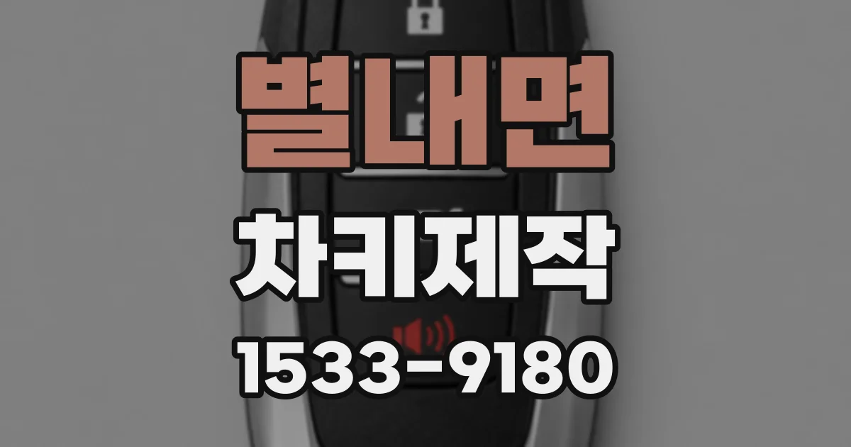 별내면 차키제작