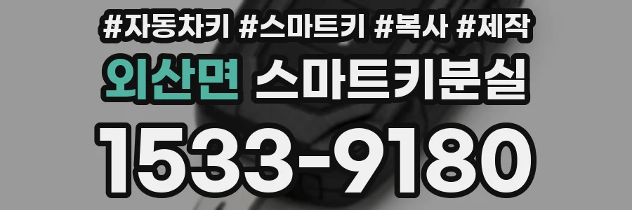 외산면 스마트키분실