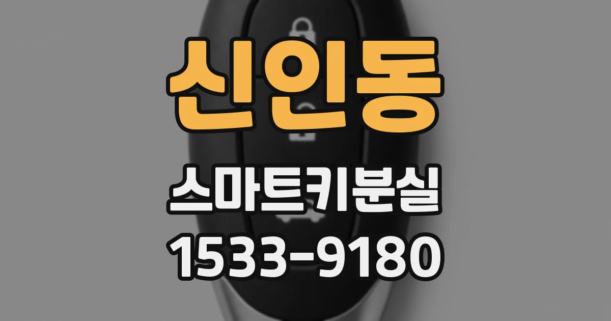 신인동 스마트키분실