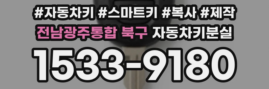 전남광주통합 북구 자동차키분실