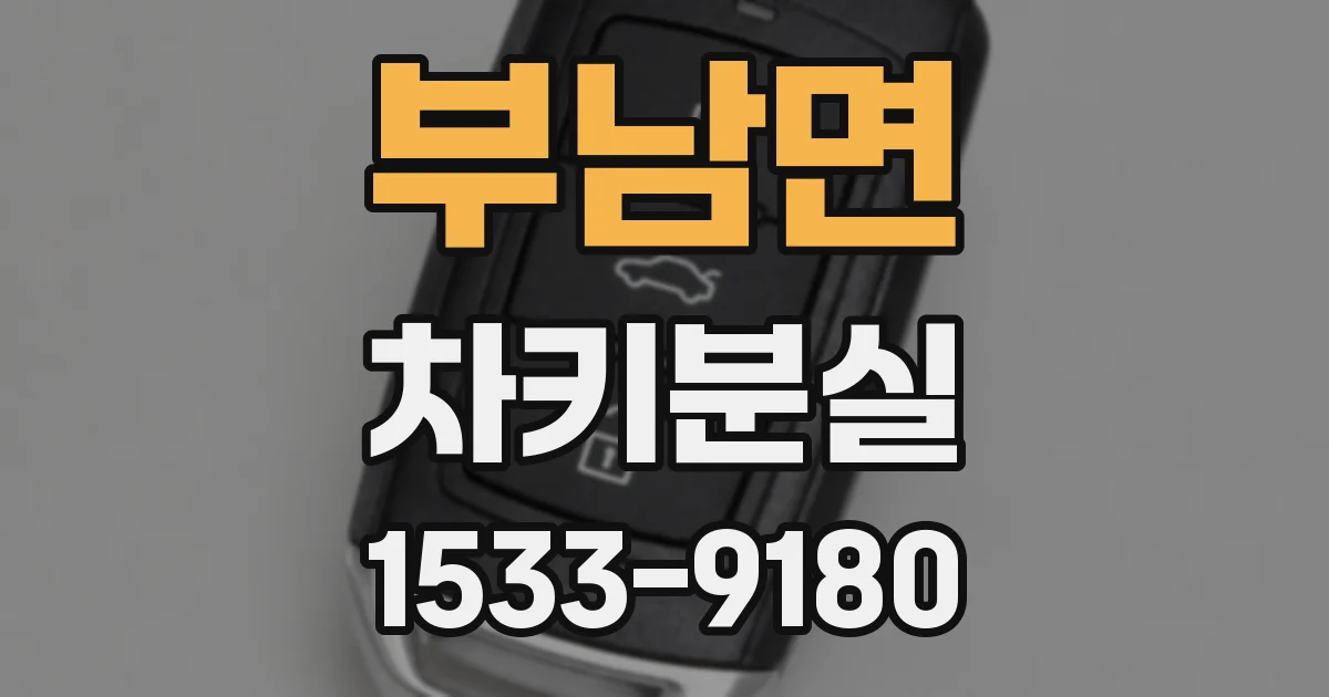 부남면 차키분실