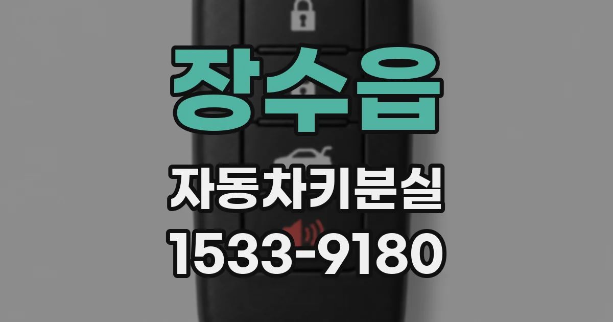 장수읍 자동차키분실