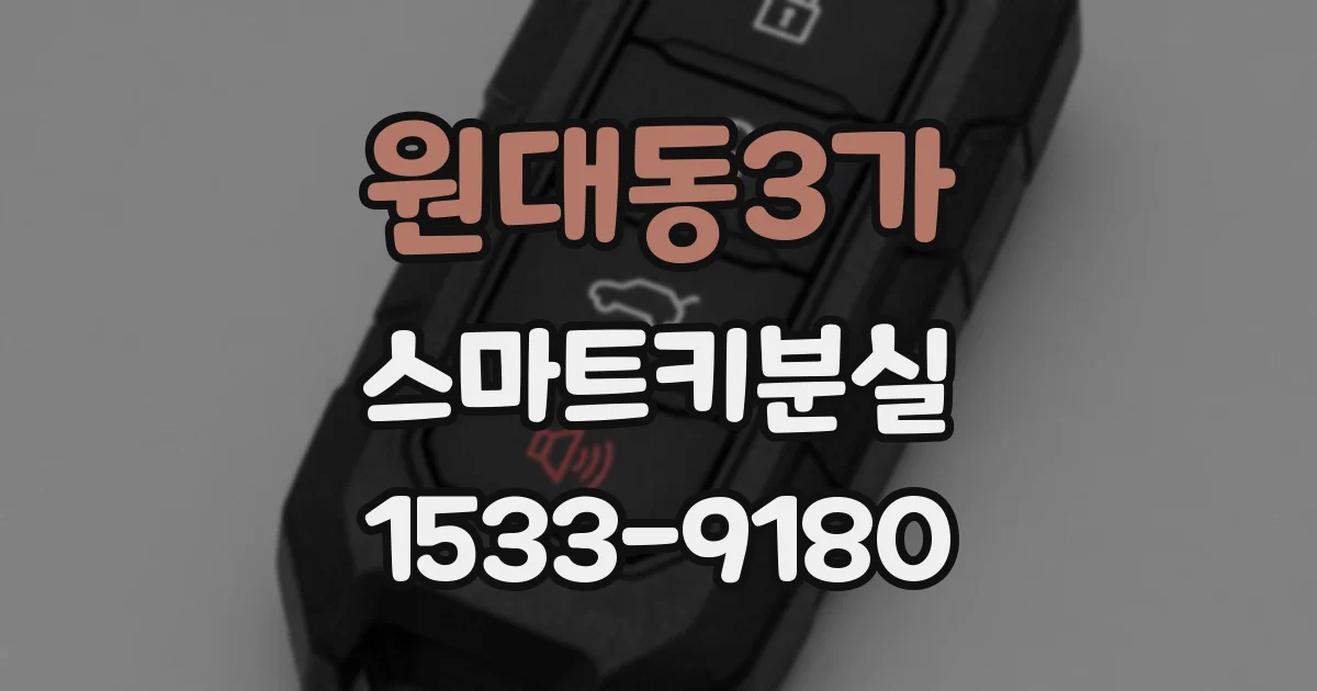 원대동3가 스마트키분실