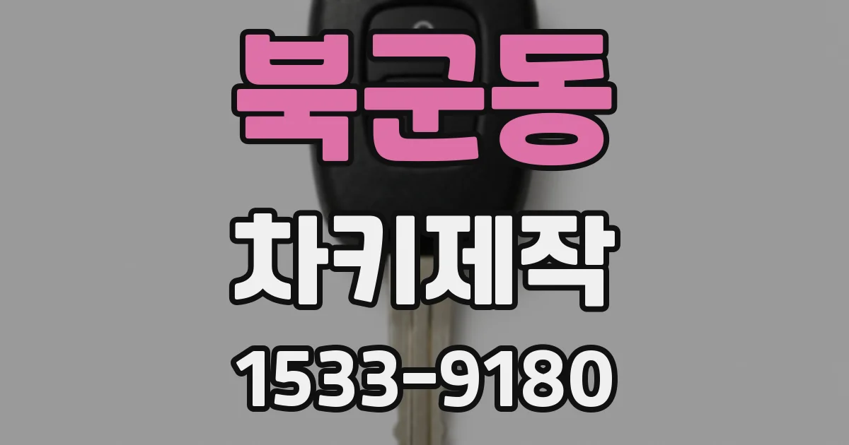 북군동 차키제작