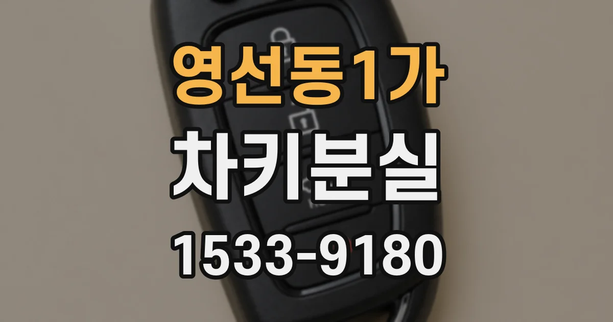 영선동1가 차키분실