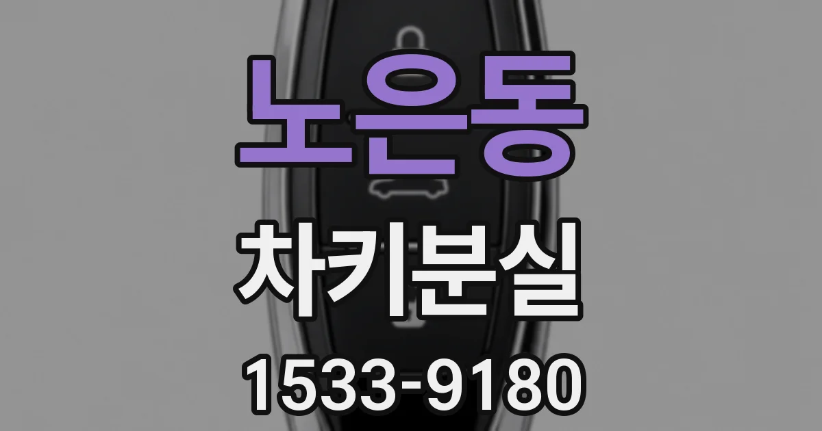 노은동 차키분실