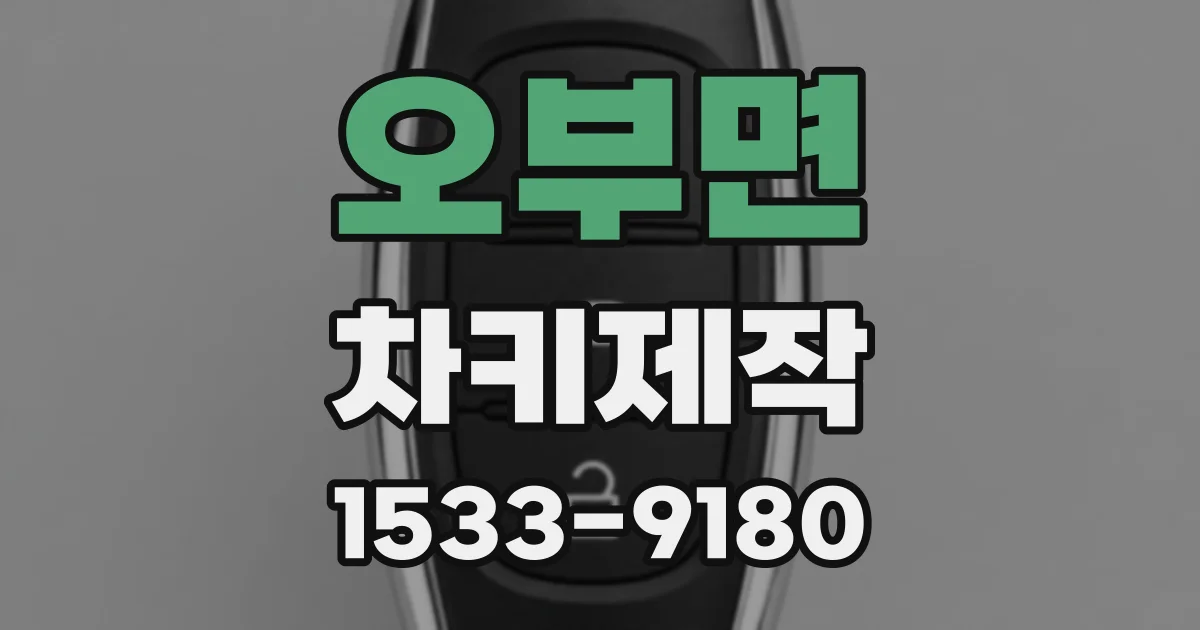 오부면 차키제작