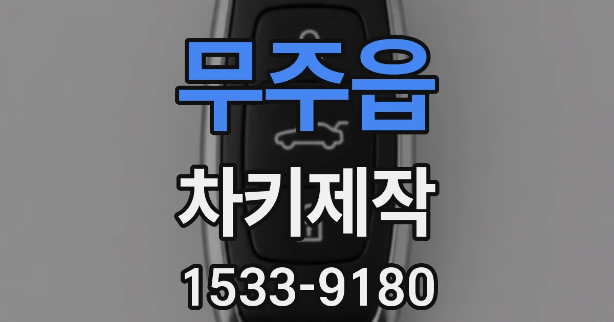 무주읍 차키제작
