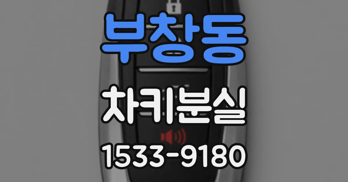 부창동 차키분실